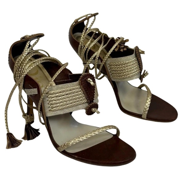 Christian Dior tassel sandals